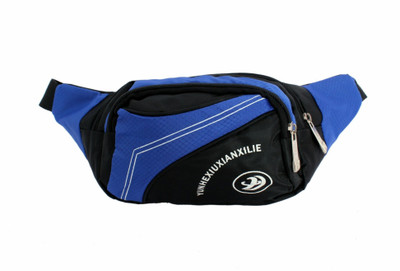 

Sri Polyester 0.5 Ltrs Designer Waist Pouch For Men & Women - Blue Waist Bag(Blue, Black), Black;blue