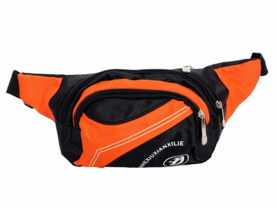 

Sri Polyester 0.5 Ltrs Designer Waist Pouch For Men & Women - Orange Waist Bag(Orange)