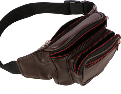 

Umda Adjustabale push pull belt Waist Bag(Brown)