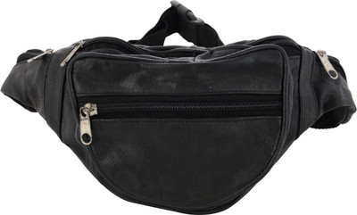 ZACHARIAS Waist-Leather-pouch Waist Pouch(Black)