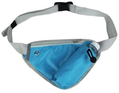 

Italish Sports Waist Pack Belt With Bottle Holder Portable For Outdoor Hiking Running Jogging Waist bag(Blue)