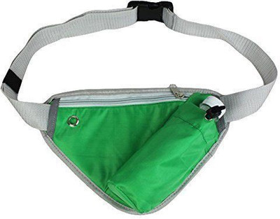

Italish Sports Pack Belt With Bottle Holder Portable For Outdoor Hiking Running Jogging Waist bag(Green)