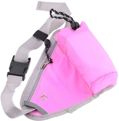 

Italish Sports Belt With Bottle Holder Portable For Outdoor Hiking Running Jogging Waist Bag(Pink)