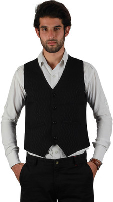 URBAN STUDIO Printed Men Waistcoat