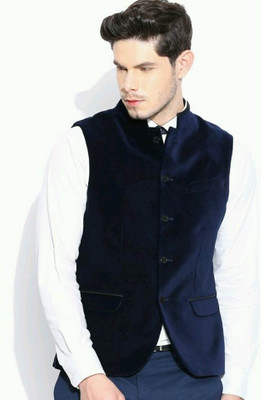 

Blackberrys Solid Men's Waistcoat, Royal blue