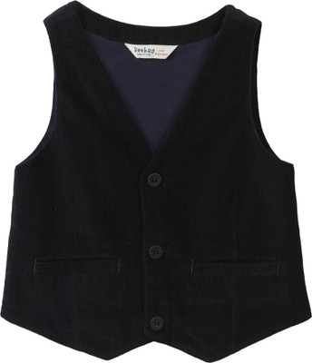 

Beebay Solid Boys Waistcoat, Navy