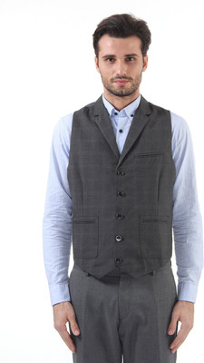 JACK & JONES Solid Men Waistcoat