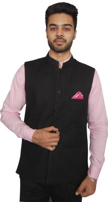 

Hartmann Self Solid Men's Waistcoat, Black