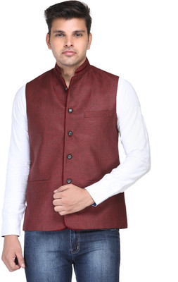 Platinum Studio Solid Men Waistcoat