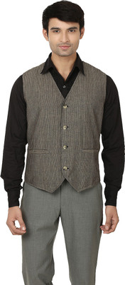 

Reevolution Stylish Charm Striped Men's Waistcoat, Grey