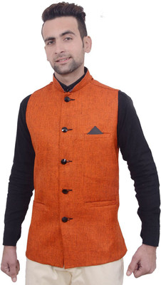 

Hartmann Woven Men's Waistcoat, Orange