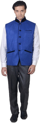 Akaas Solid Men Waistcoat Akaas Solid Men Waistcoat