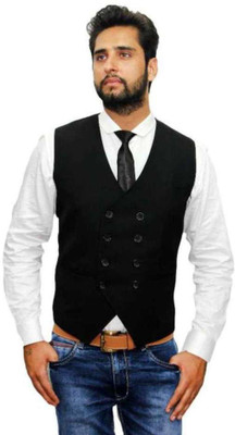 Beetle Solid Men Waistcoat