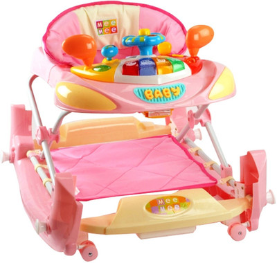MeeMee Musical 2-in-1 Walker With Parent Rod(Pink)