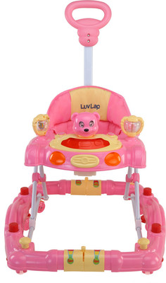 LuvLap Musical Activity Walker With Parent Rod(Pink)