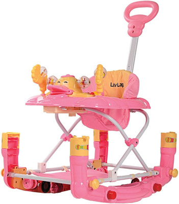 

LuvLap Musical Activity Walker With Parent Rod(Pink)