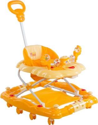 MeeMee Musical Walker & Rocker With Parent Rod(Orange)