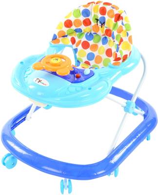 Toyhouse Smiley Car Baby Walker (Blue) 
