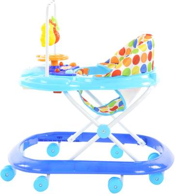 Toyhouse Smiley Car Baby Walker (Blue) 