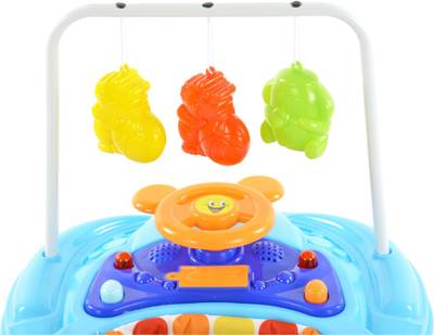Toyhouse Smiley Car Baby Walker (Blue) 