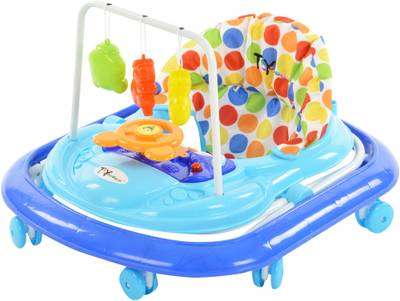 Toyhouse Smiley Car Baby Walker (Blue) 