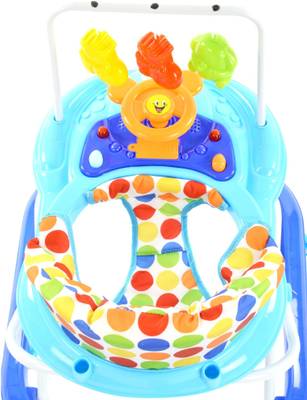 Toyhouse Smiley Car Baby Walker (Blue) 