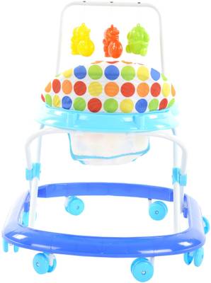 Toyhouse Smiley Car Baby Walker (Blue) 