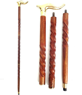 Woodpedlar Foldable 36 Brass Walking Stick Woodpedlar Foldable 36 Brass Walking Stick