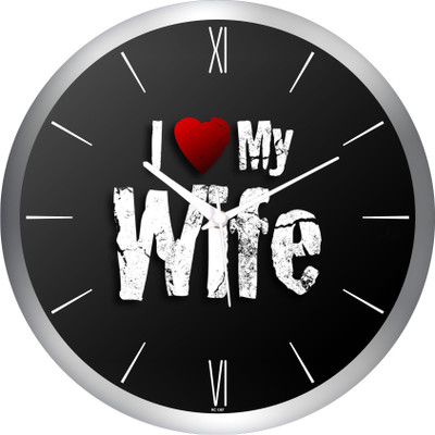 55% OFF on Regent Analog 31 cm X 4 cm Wall Clock(Silver, With Glass)