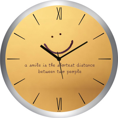 53% OFF on Regent Analog 31 cm X 4 cm Wall Clock(Silver, With Glass)