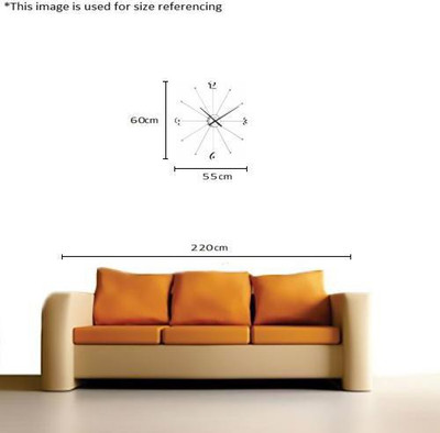 Buy Opal Analog 60 Cm X 60 Cm Wall Clock Black Without Glass On Flipkart Paisawapas Com