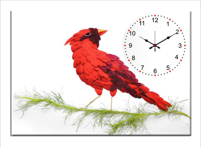 45% OFF on Design O Vista Analog 40 cm X 30 cm Wall Clock(Black, Without Glass)