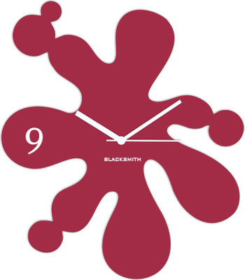 Blacksmith Analog Wall Clock(Brown, Without Glass)