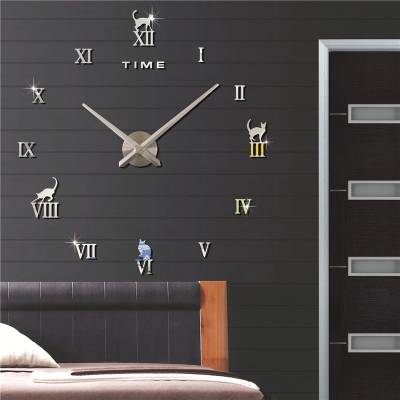 Metro Global Analog 66 cm X 66 cm Wall Clock  (Black, Without Glass, DIY Clocks)