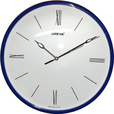 30 Off On Ajanta Oreva Analog 30 Cm X 30 Cm Wall Clock Blue With Glass On Flipkart Paisawapas Com
