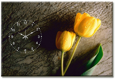 54% OFF on Design O Vista Analog 50 cm X 35 cm Wall Clock(Black, Without Glass)