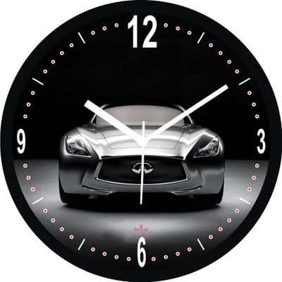 53% OFF on Regent Analog 28 cm X 28 cm Wall Clock(Black, With Glass)