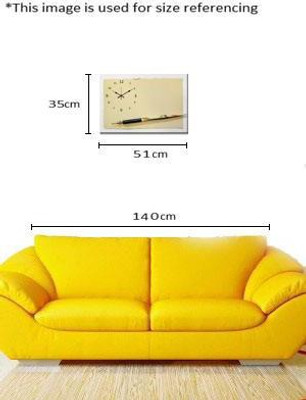 48% OFF on Design O Vista Analog 35 cm X 25 cm Wall Clock(Black, Without Glass)