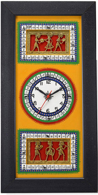 50% OFF on Aapno Rajasthan Analog Wall Clock(Black, With Glass)