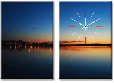 57% OFF on Design O Vista Analog 50 cm X 70 cm Wall Clock(Multicolor, Without Glass)