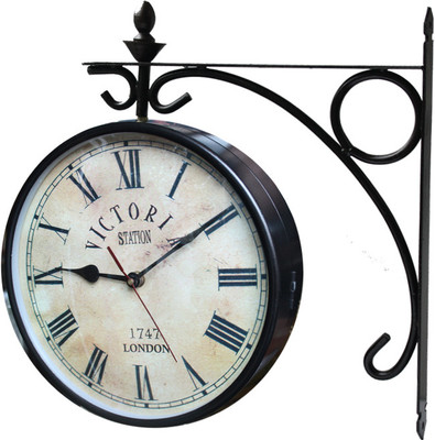 eStudio Analog Wall Clock(Black, With Glass) eStudio Analog Wall Clock(Black, With Glass)