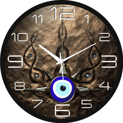 42% OFF on Regent Analog Wall Clock(Black, With Glass)