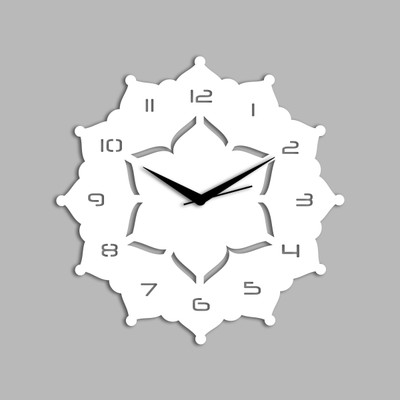 72% OFF on Creative Width Decor Analog Wall Clock(White, Without Glass)