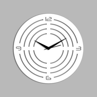 70% OFF on Creative Width Decor Analog Wall Clock(White, Without Glass)