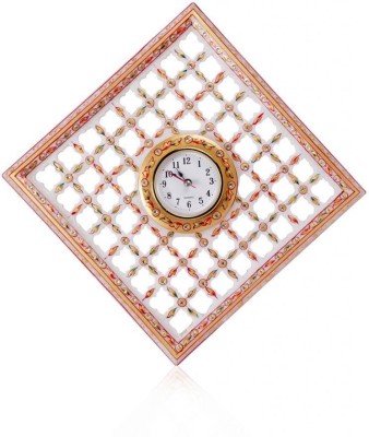 rajwada arts Analog 20 cm X 20 cm Wall Clock(Multicolor, With Glass, Standard)