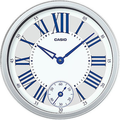 CASIO Analog 54 cm X 35 cm Wall Clock(White, With Glass)