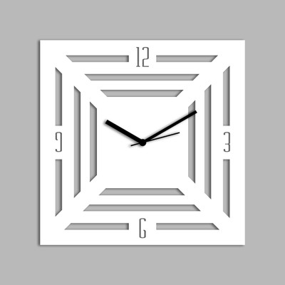 78% OFF on Creative Width Decor Analog Wall Clock(White, Without Glass)