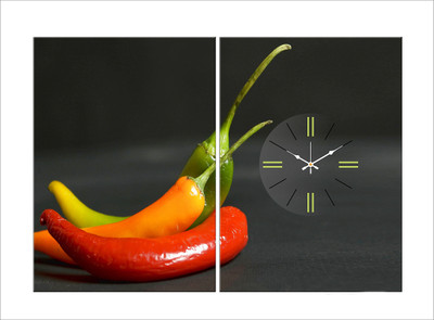 62% OFF on Design O Vista Analog 35 cm X 50 cm Wall Clock(Black, Without Glass)