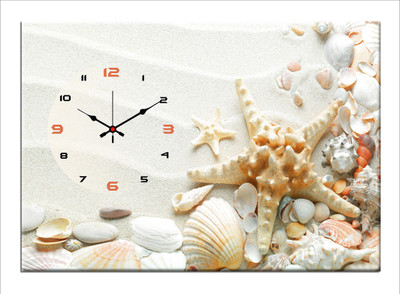 54% OFF on Design O Vista Analog 50 cm X 35 cm Wall Clock(Black, Without Glass)