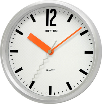 Rhythm Analog Wall Clock(Silver, Without Glass) Rhythm Analog Wall Clock(Silver, Without Glass)